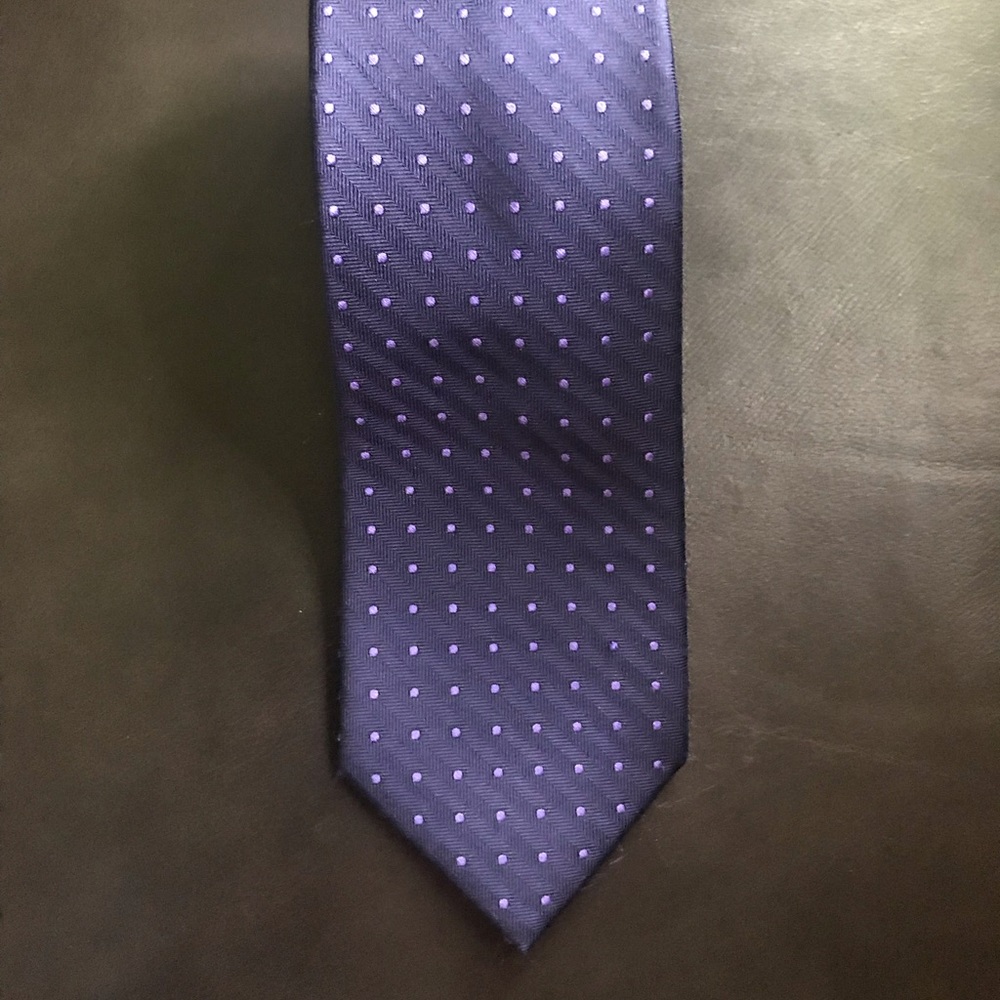 Lord & Taylor dark purple/ purple dots